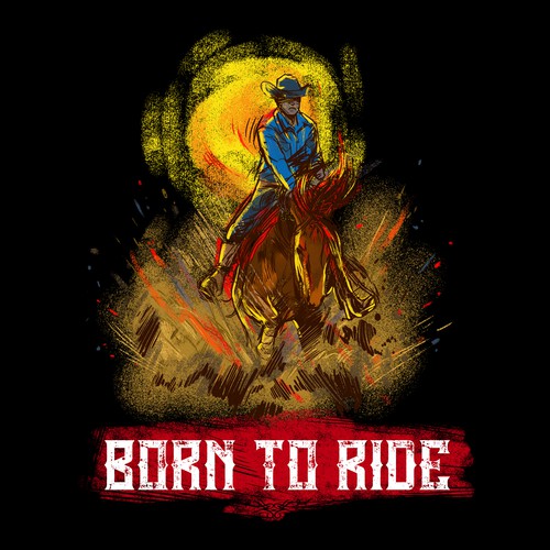 Powerful western riding design
