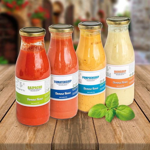 Labels for pesto sauces