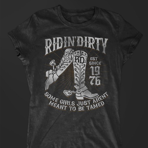 Ridin' Dirty Clothing- need LADIES' t-shirt designs