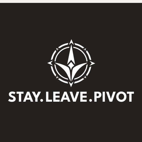 Strategic Consulting & Navigation Logo Design | Stay. Leave. Pivot. Branding