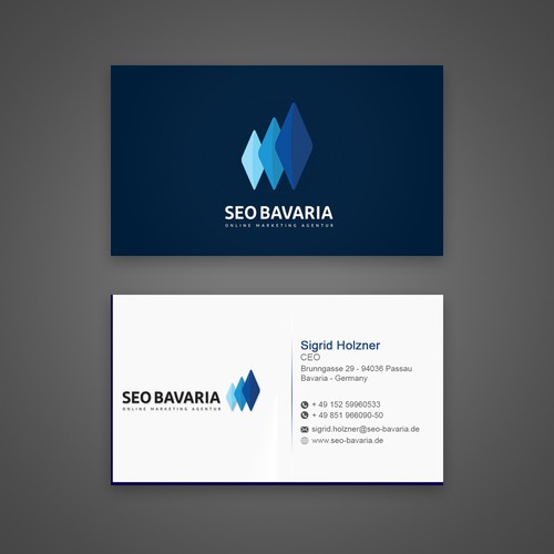 Business card concept for Seo bavaria