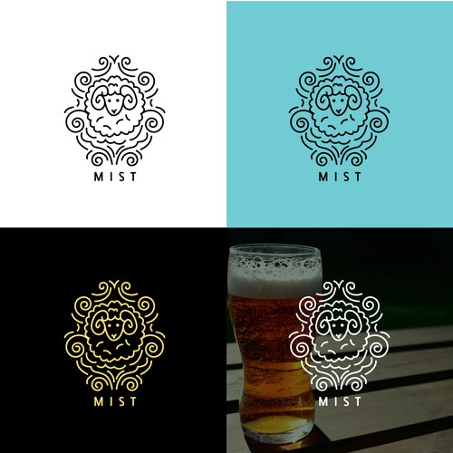 Modern logo for craft brewery