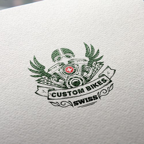 Logo concept for Custom Bikers