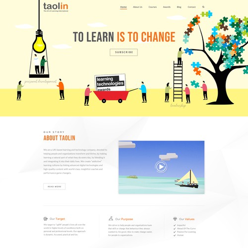 The best website in the world for a start-up focussing on leadership development & blended learning