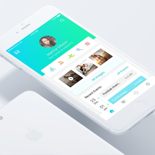 Spots app profile page