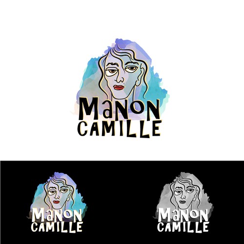 Winning design for Manon Camille, a drawing artist.
