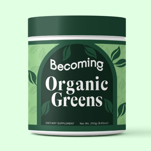 Becoming - Organic Greens - Label