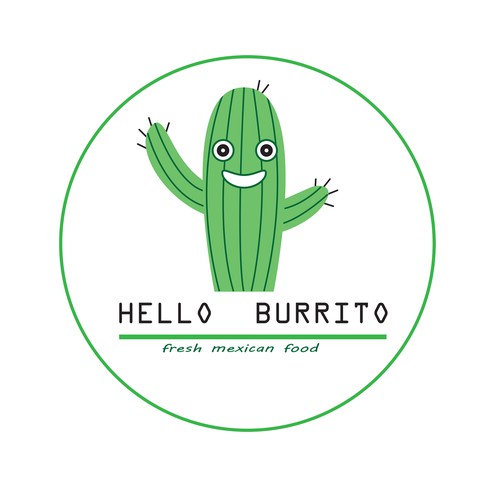 Create a fancy logo for healthy eating street food