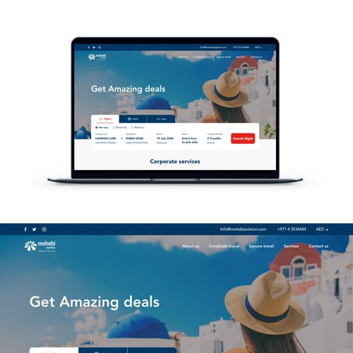 Travel booking website