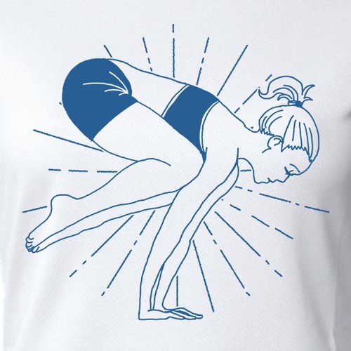 Yoga Position Girl T-shirt