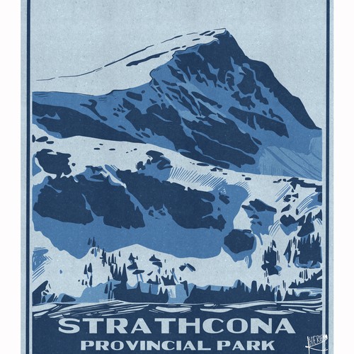 Retro National Park inspired poster