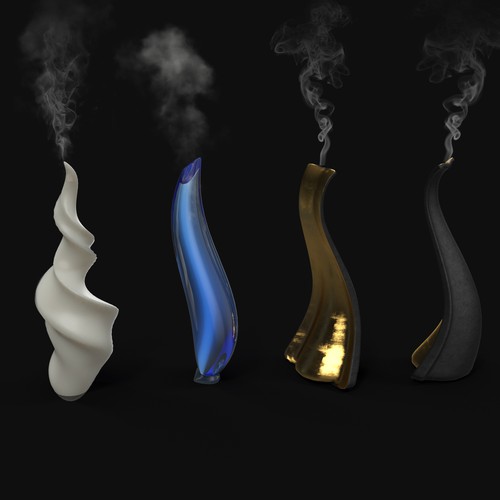 Futuristic shapes for a new spa aroma diffuser