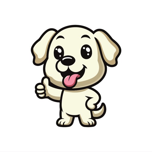Thumbs-Up labrador dog mascot