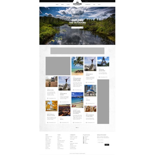 Outdoor Website Concept