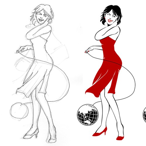 Woman in Red