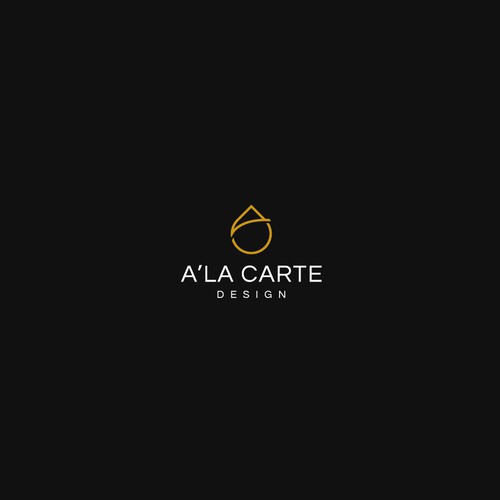 Bold logo concept for A'LA CARTE DESIGN