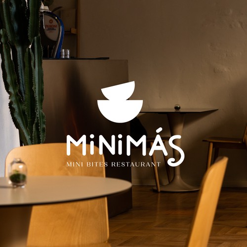 Bold logo for a mini bites restaurant