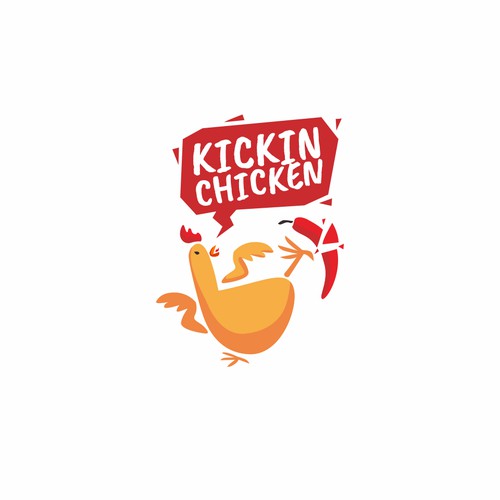 Logo concept for Kickin Chicken