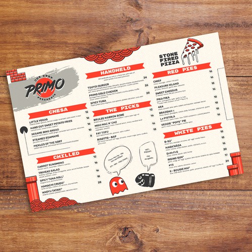 Menu for Primo Pizzakaya