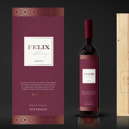 Luxury wine label - Felix