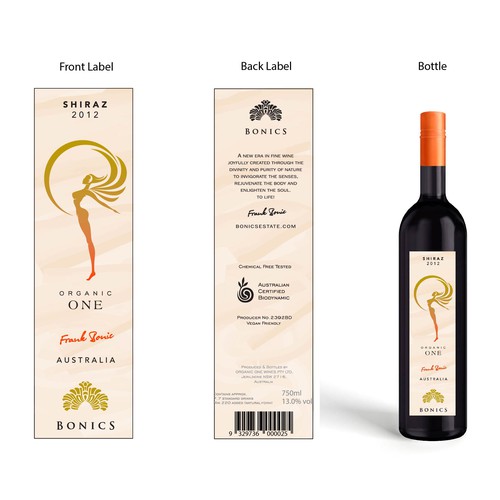 Sophisticated Wine Bottle label Concept