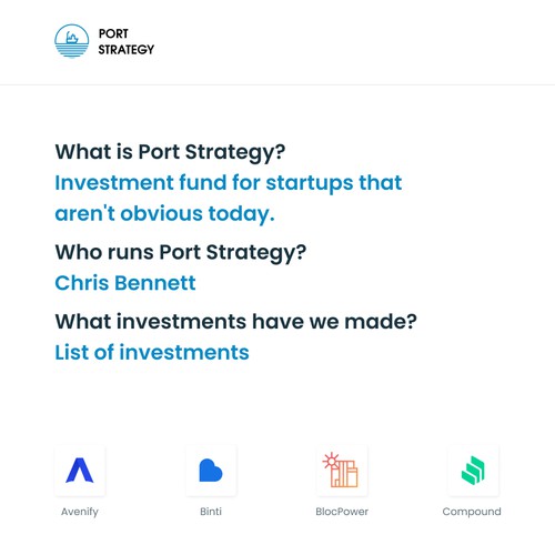 Promotional page