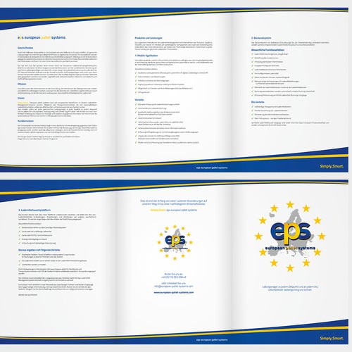 Brochure design for Startup Business. 6 Seitige Broschüre DinA4.