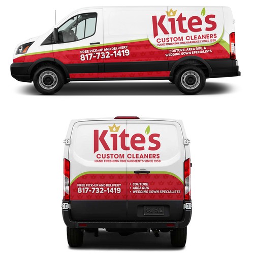 Van Wrap Design for Cleaner Company