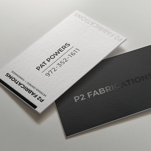 Letterpress Business card Design