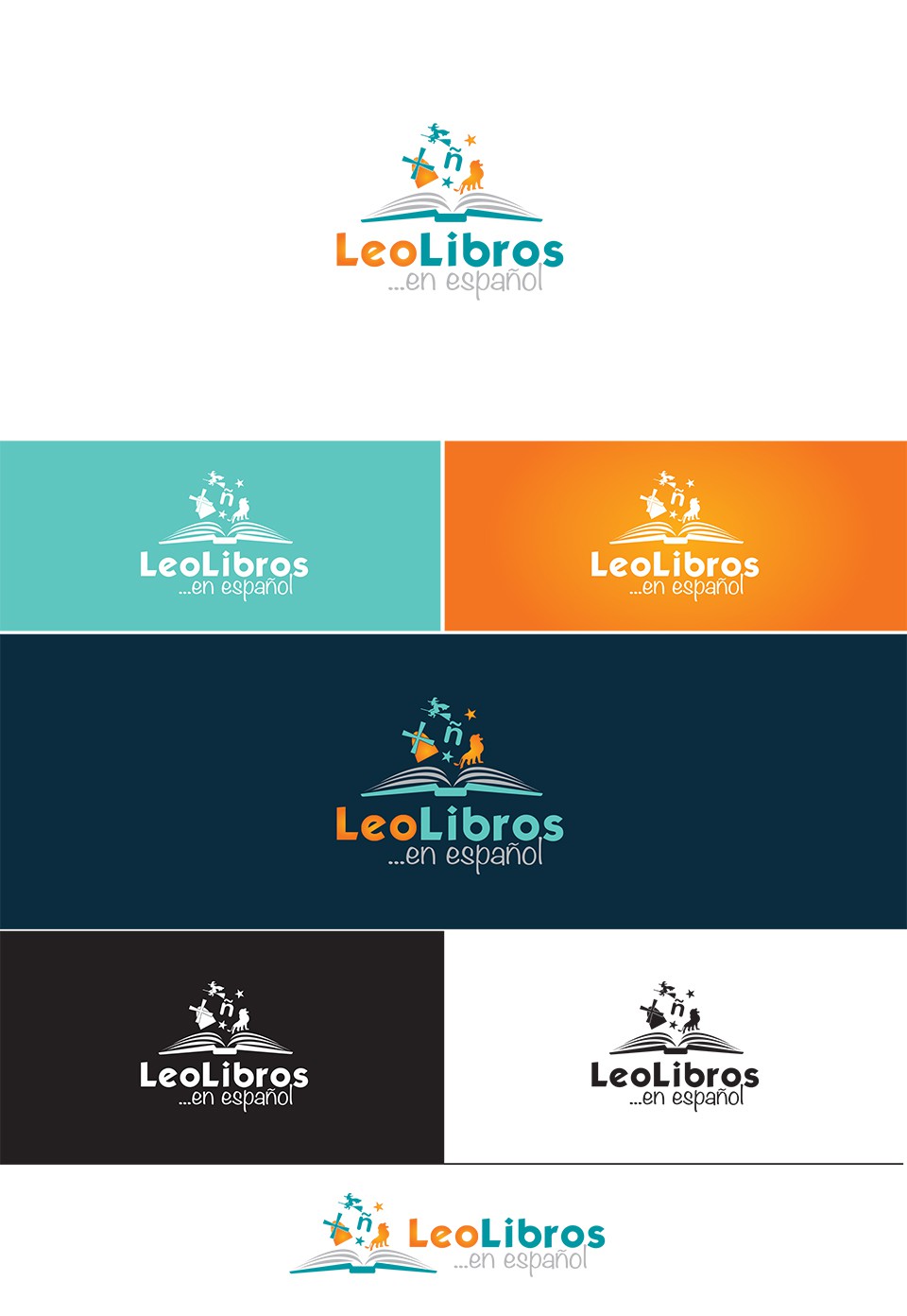 Create one logo for an online Bookstore that sells Spanish Books in Germany!