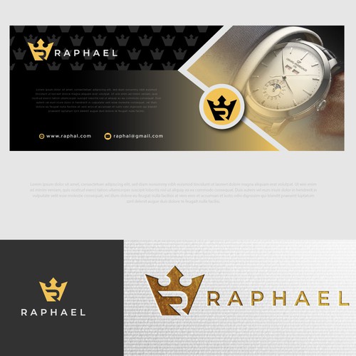 logo and social media package for a luxury Watch