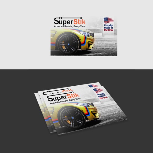 Automotive product brochure (index card sized)