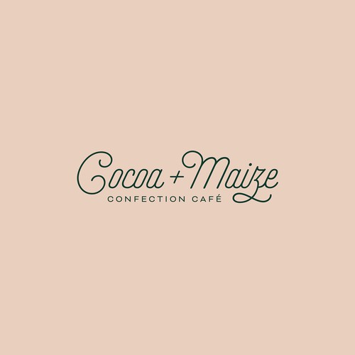 Logo design for Cocoa + Maize Confection Cafe