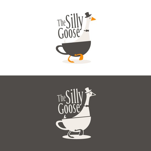 The Silly Goose Cafe - fun logo proposal