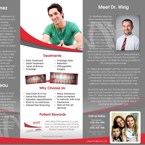B2C Brochure for Dentist Office (inside)