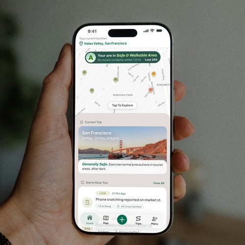 UI/UX design for iOS Travel App