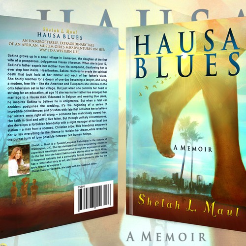 Create a striking book cover design for a memoir