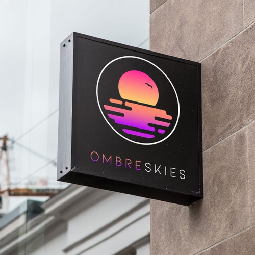 Logotype for store selling ombre items