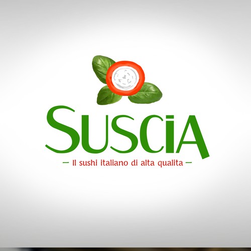 creates a logo for a restaurant that offers a Sushi prepared exclusively with Italian products
