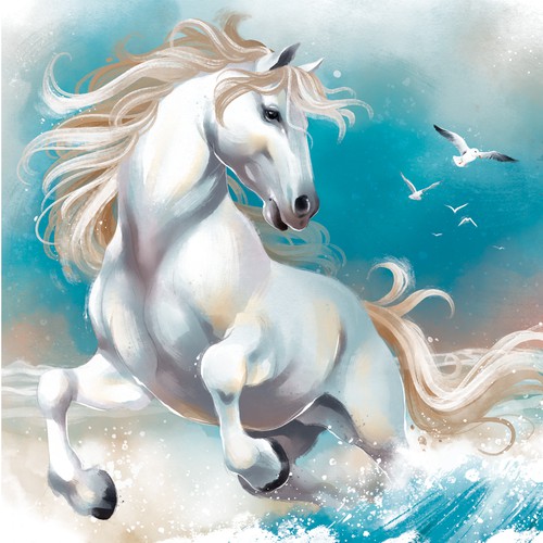 Watercolor Horse Design