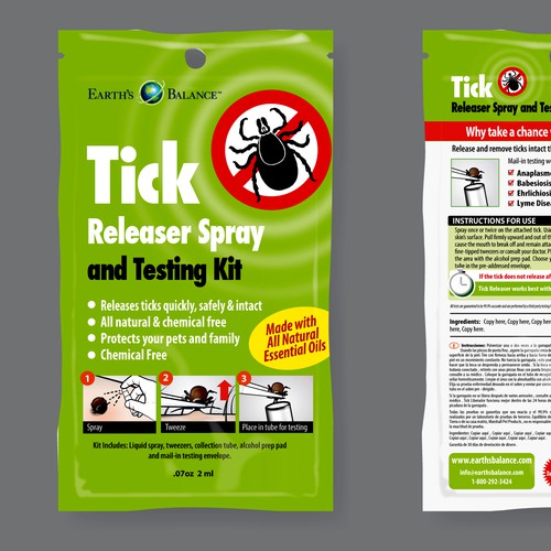 Design a new Pouch Bag for a New Tick Releaser Product