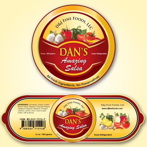D & J Fine Foods, LLC. needs a new product label