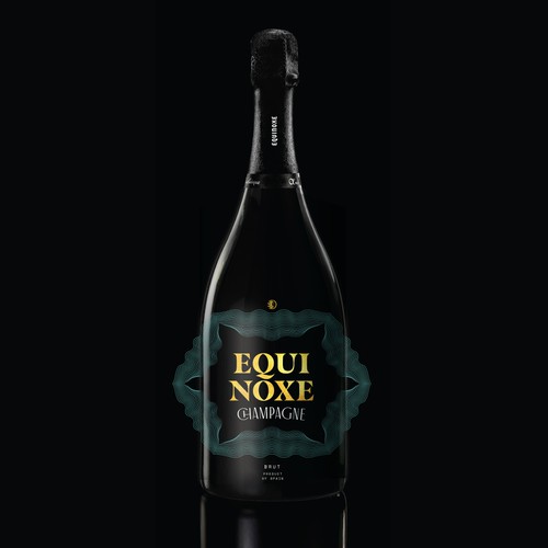 Label for Equinoxe Champagne