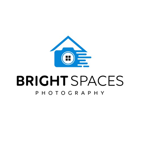 Creative logo concept for Bright Spaces Photography