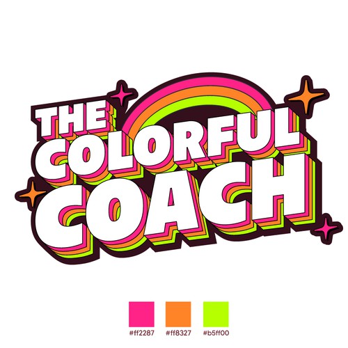 The Colorful Coach Logo Design