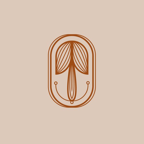 Beautifully crafted mushroom logo
