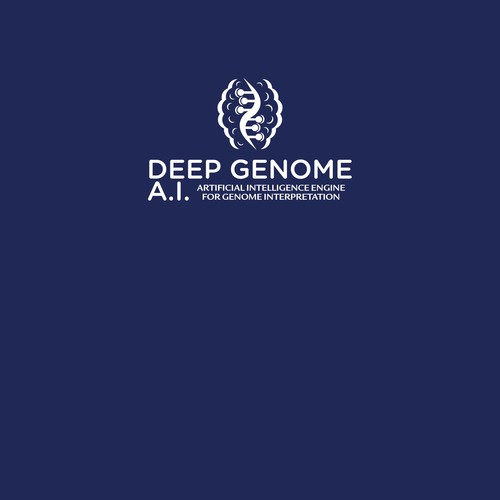 This is a logo for an artificial inteligence system that analyzes human DNA