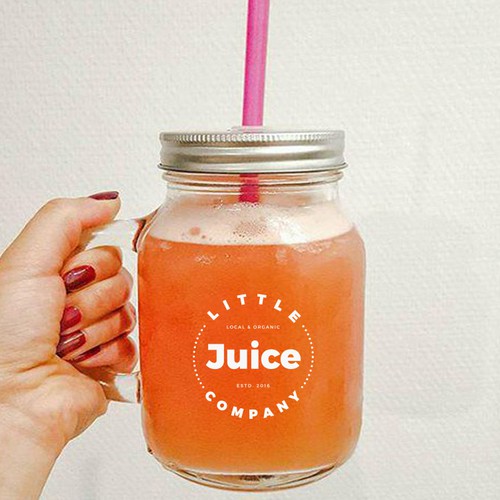 logo for hipster juice company