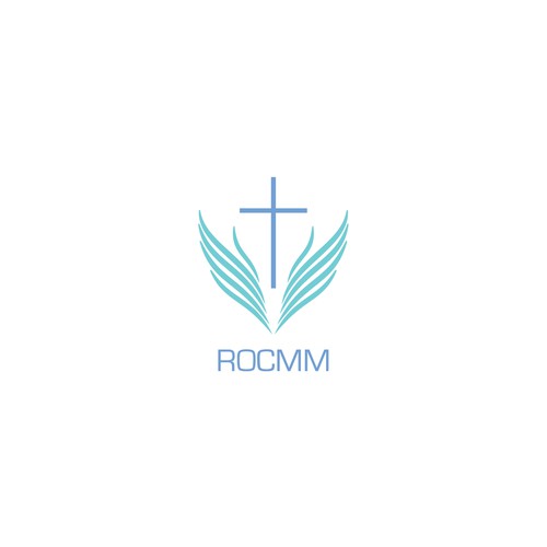 Create a modern, youthful logo for Reach Out and Care Missionary Movement