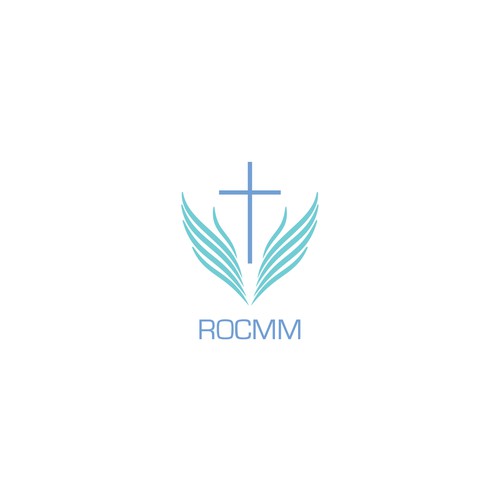 Create a modern, youthful logo for Reach Out and Care Missionary Movement